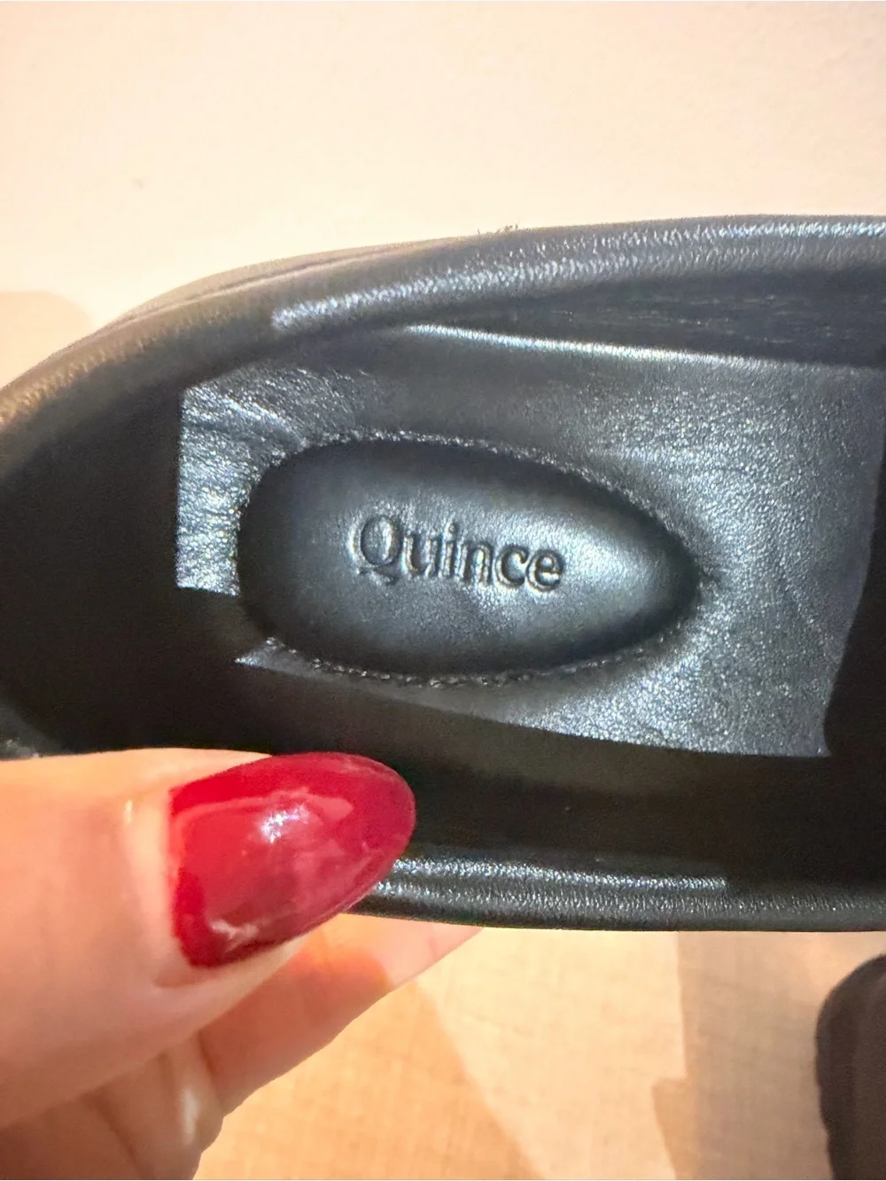 Quince Black Leather Penny Loafers for women